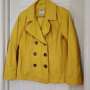 Women's Vibrant Yellow Peacoat